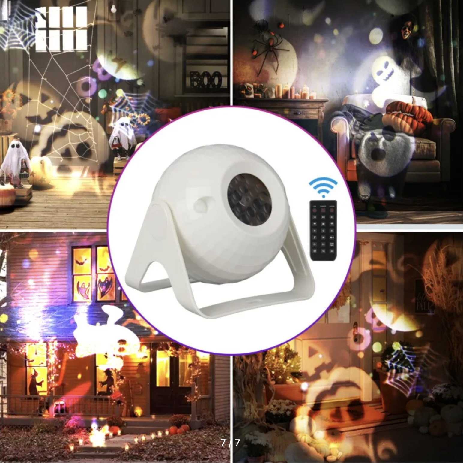 Лазерний проектор XKL-Q8 для декору інтер’єру та фасадів ∙ Проектор XKL-Q8 вологостійкий для дому та вулиці - мініатюра 6