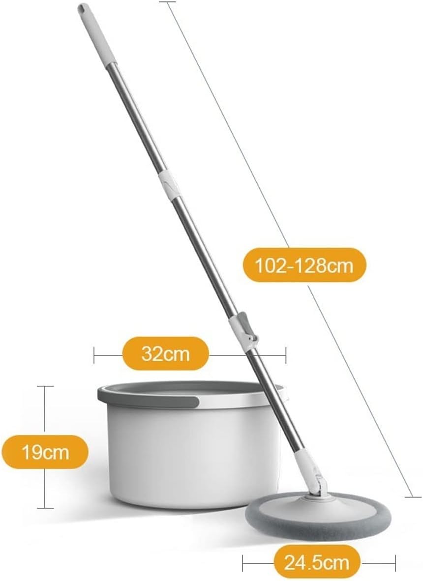 Швабра з обертовою насадкою для миття підлоги в комплекті з відром ∙ Швабра-центрифуга з відром та автоматичним віджимом для підлоги та вікон - мініатюра 3