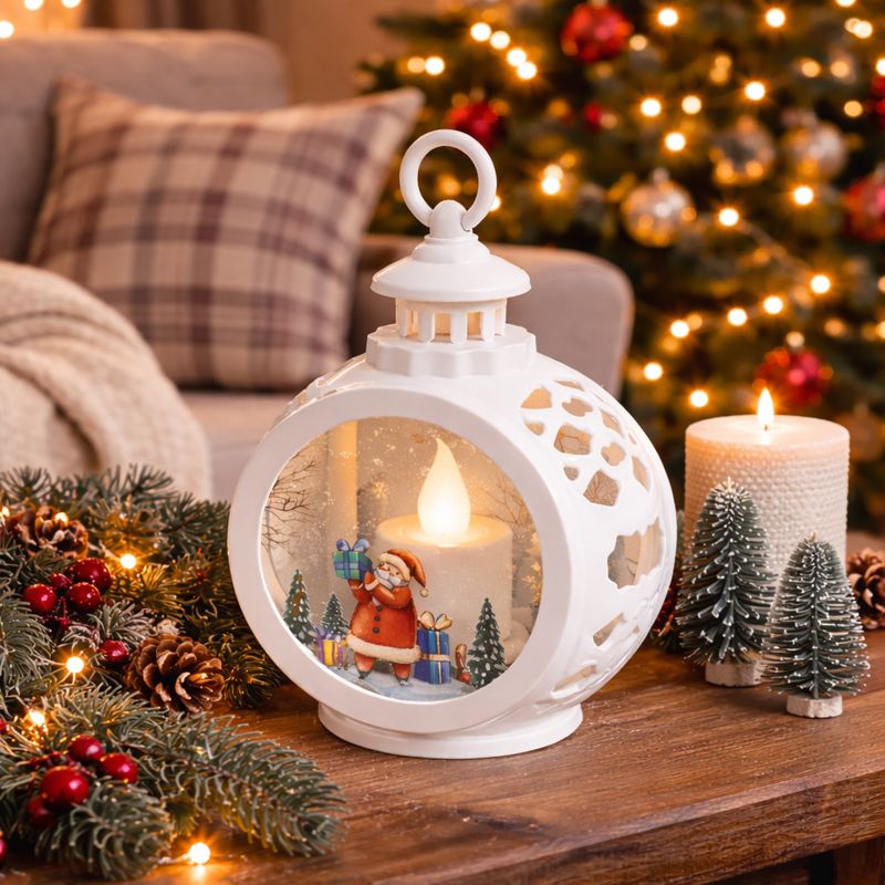 Декоративний різдвяний світильник на батарейках - мініатюра 2