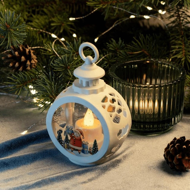 Декоративний різдвяний світильник на батарейках - мініатюра 3