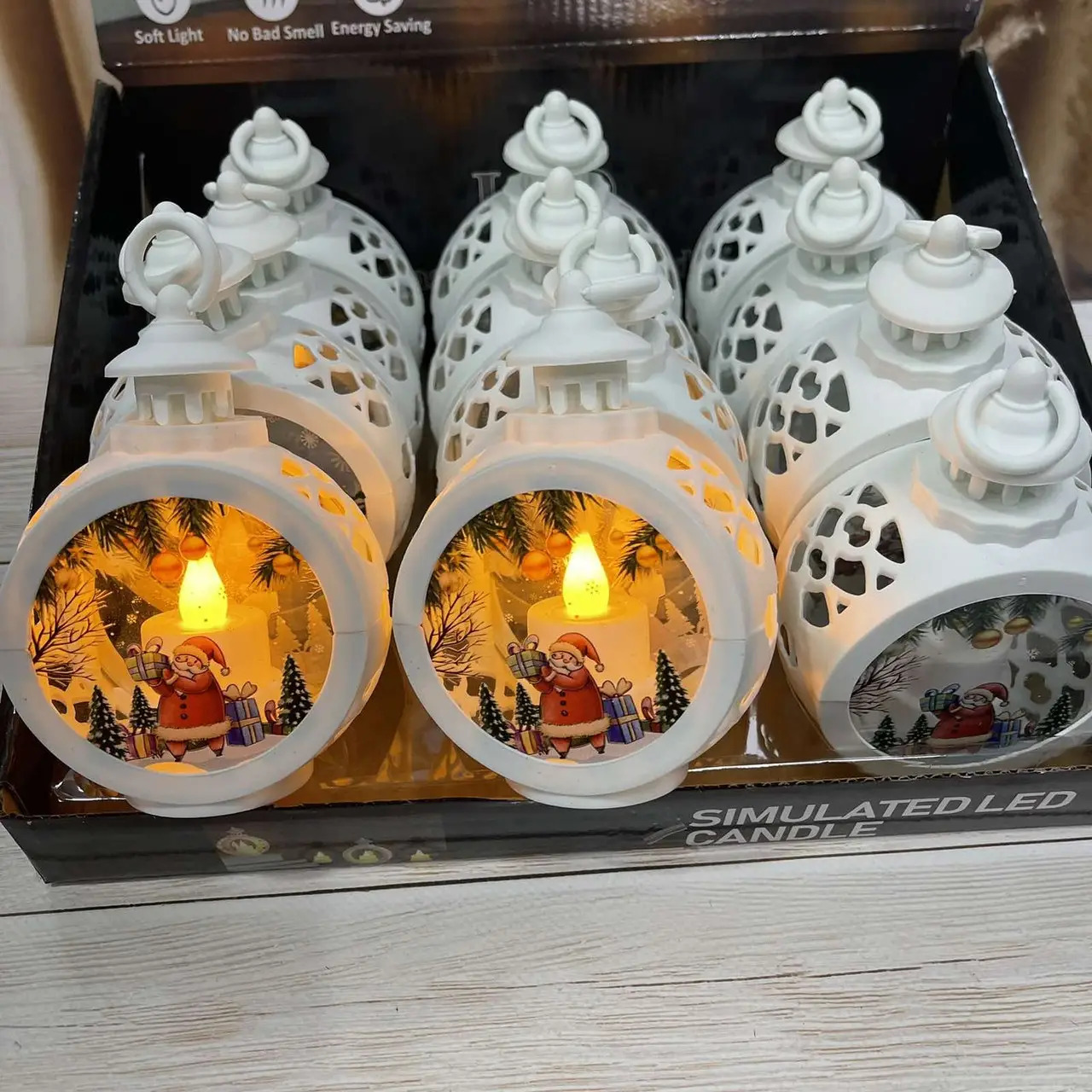 Декоративний різдвяний світильник на батарейках - мініатюра 4