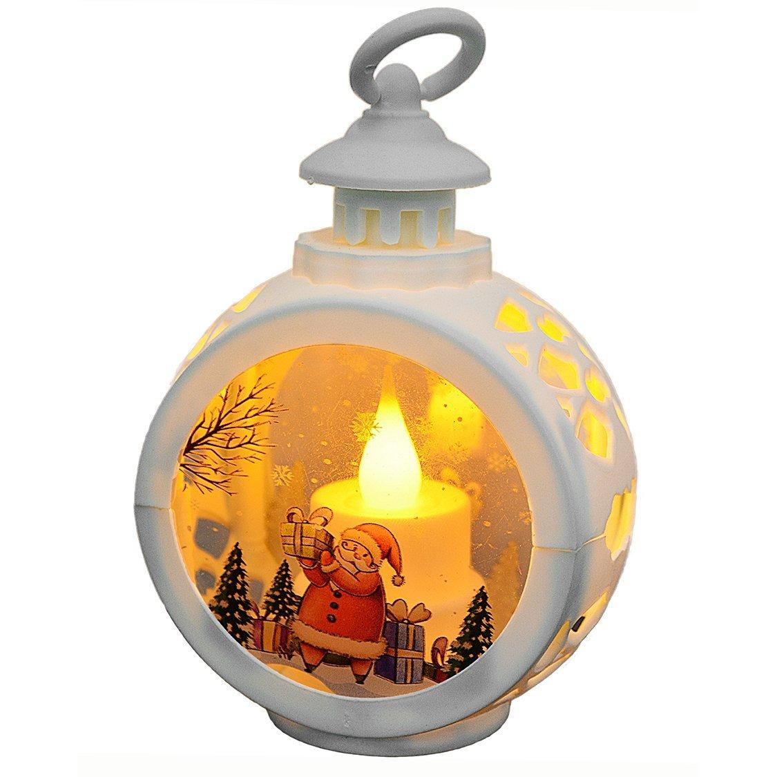 Декоративний різдвяний світильник на батарейках - мініатюра 8