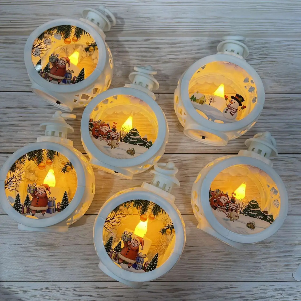 Декоративний різдвяний світильник на батарейках - мініатюра 12