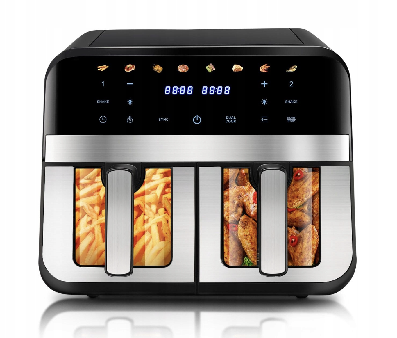 Аэрофритюрница MS-3226 для швидкого приготування здорових страв ∙ Аерогриль MS-3226 кухонний прилад потужністю 4800 Вт