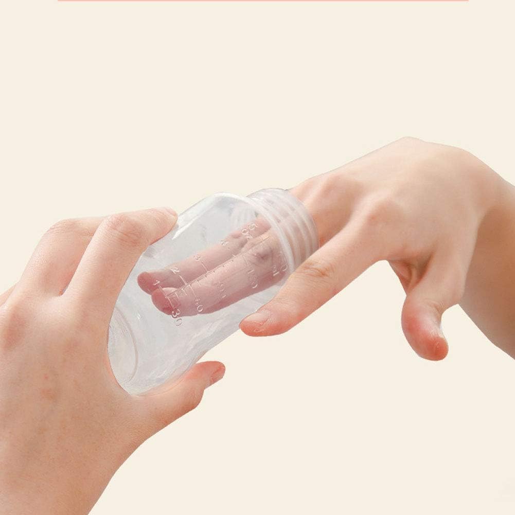 Ручний молоковідсмоктувач + пляшечка для годування та зберігання грудного молока ∙ Портативний силіконовий молоковідсмоктувач для годування - мініатюра 2