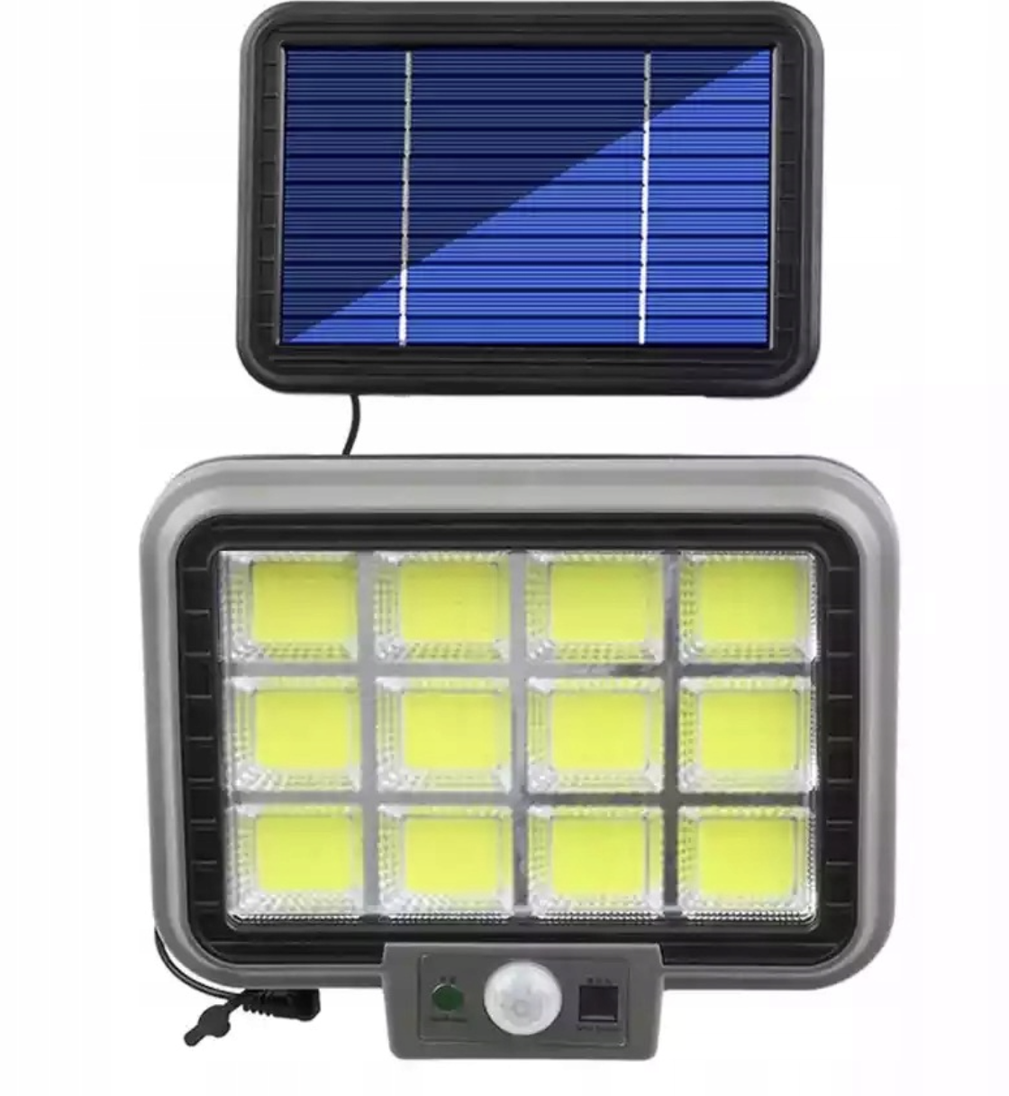 Вуличний LED акумуляторний світильник з датчиком руху на сонячній батареї GL-10 COB ∙ Настінний сонячний світильник COB LED GL-10 - мініатюра 3