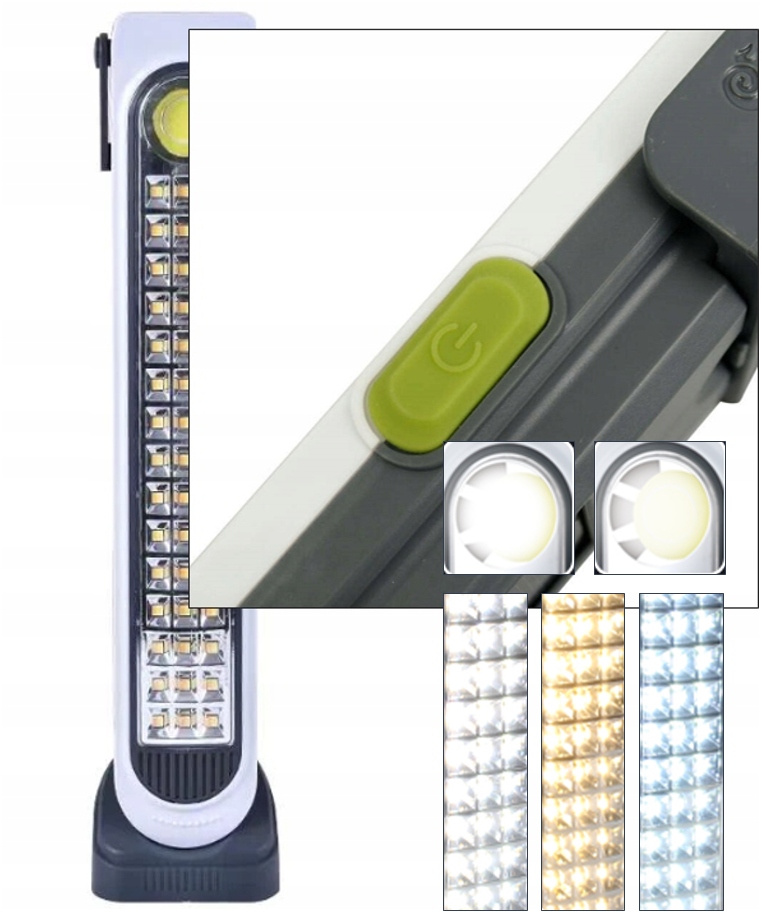 Світлодіодний акумуляторний ліхтар HEL-6855T з сонячною панеллю ∙ Портативний LED-ліхтар для дому та вулиці - мініатюра 5
