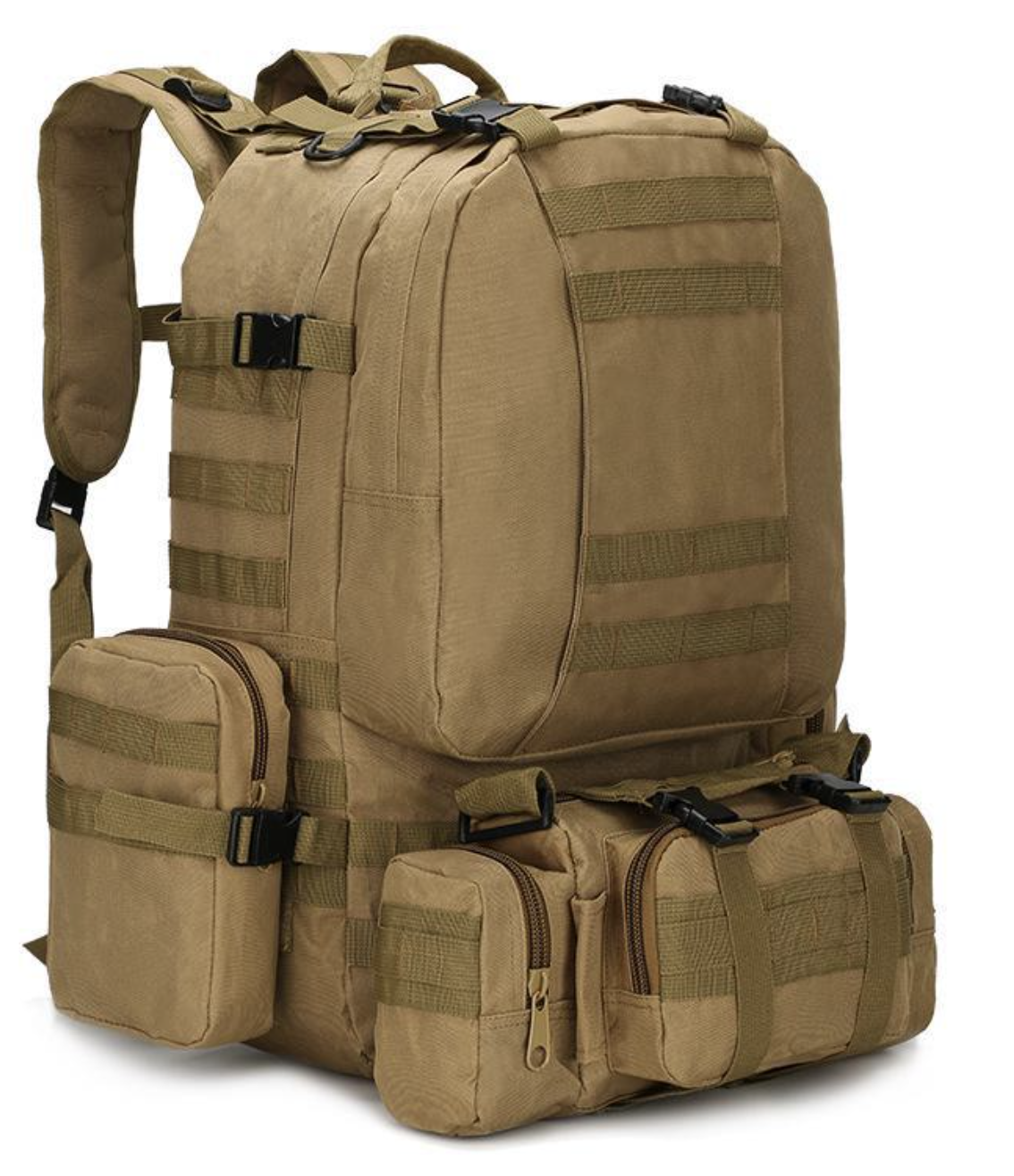 Військовий тактичний рюкзак BGINVEST 51009 52 л ∙ Армійський рюкзак із системою MOLLE для туризму та служби - мініатюра 5