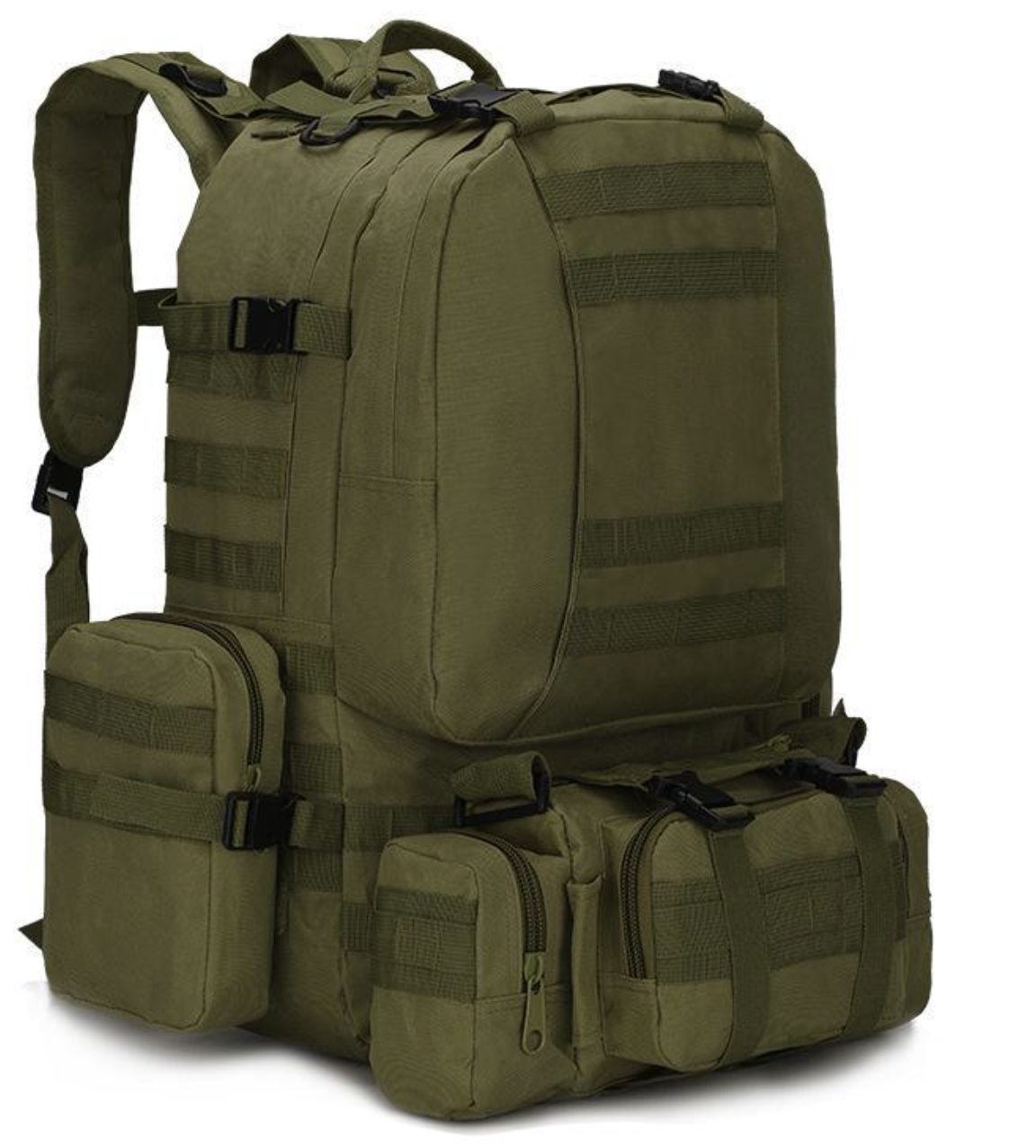 Військовий тактичний рюкзак BGINVEST 51009 52 л ∙ Армійський рюкзак із системою MOLLE для туризму та служби - мініатюра 6