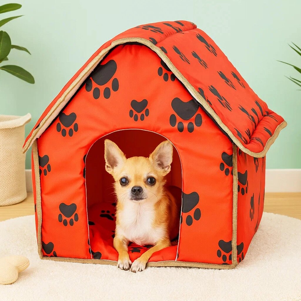 Будка для собак і котів Portable Dog House для собак і котів ∙ Велика портативна будка Portable Dog House - мініатюра 7