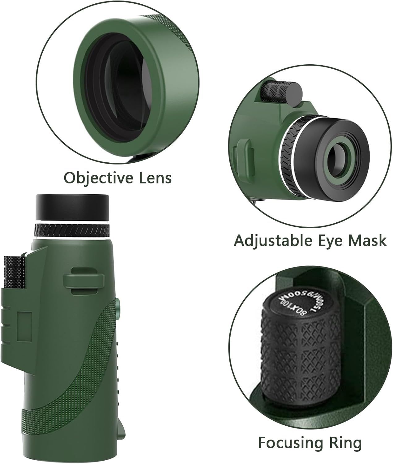 Монокуляр BEDELL 40x60 з чохлом ∙ Компактний монокуляр BEDELL 40x60 для спостережень на природі та в місті - мініатюра 5