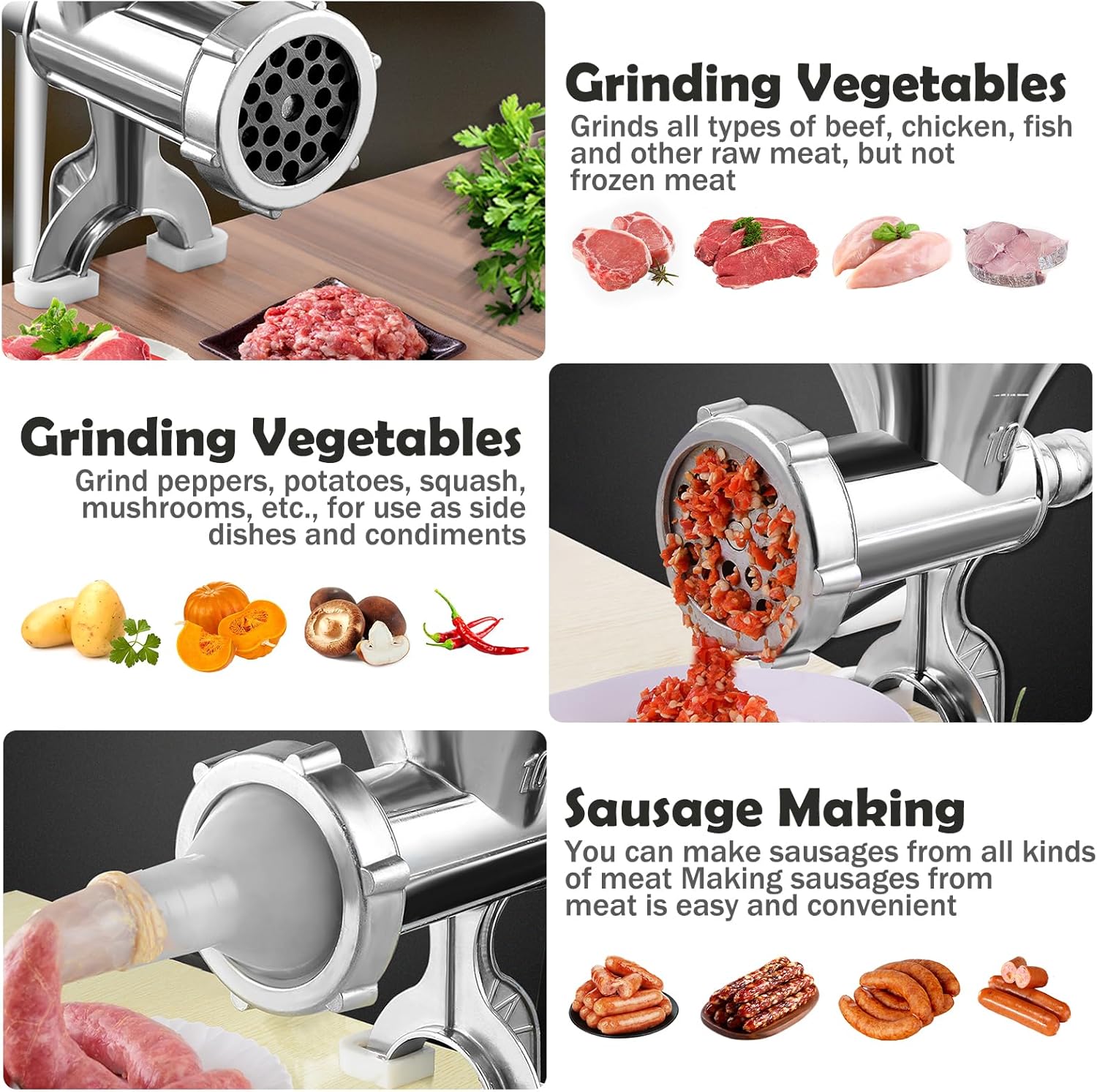 М’ясорубка ручна ХОЗЯЙКА JHP-10 надійний помічник на кухні ∙ М’ясорубка ручна ХОЗЯЙКА JHP-10 - мініатюра 7