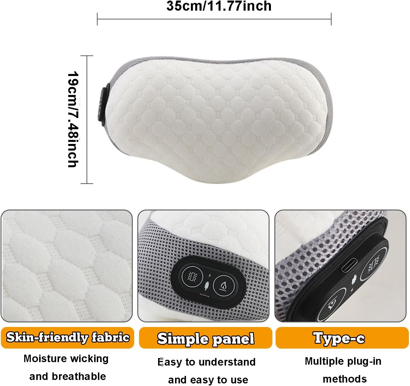 Масажна подушка pillow 5561 для шиї з підігрівом - мініатюра 4