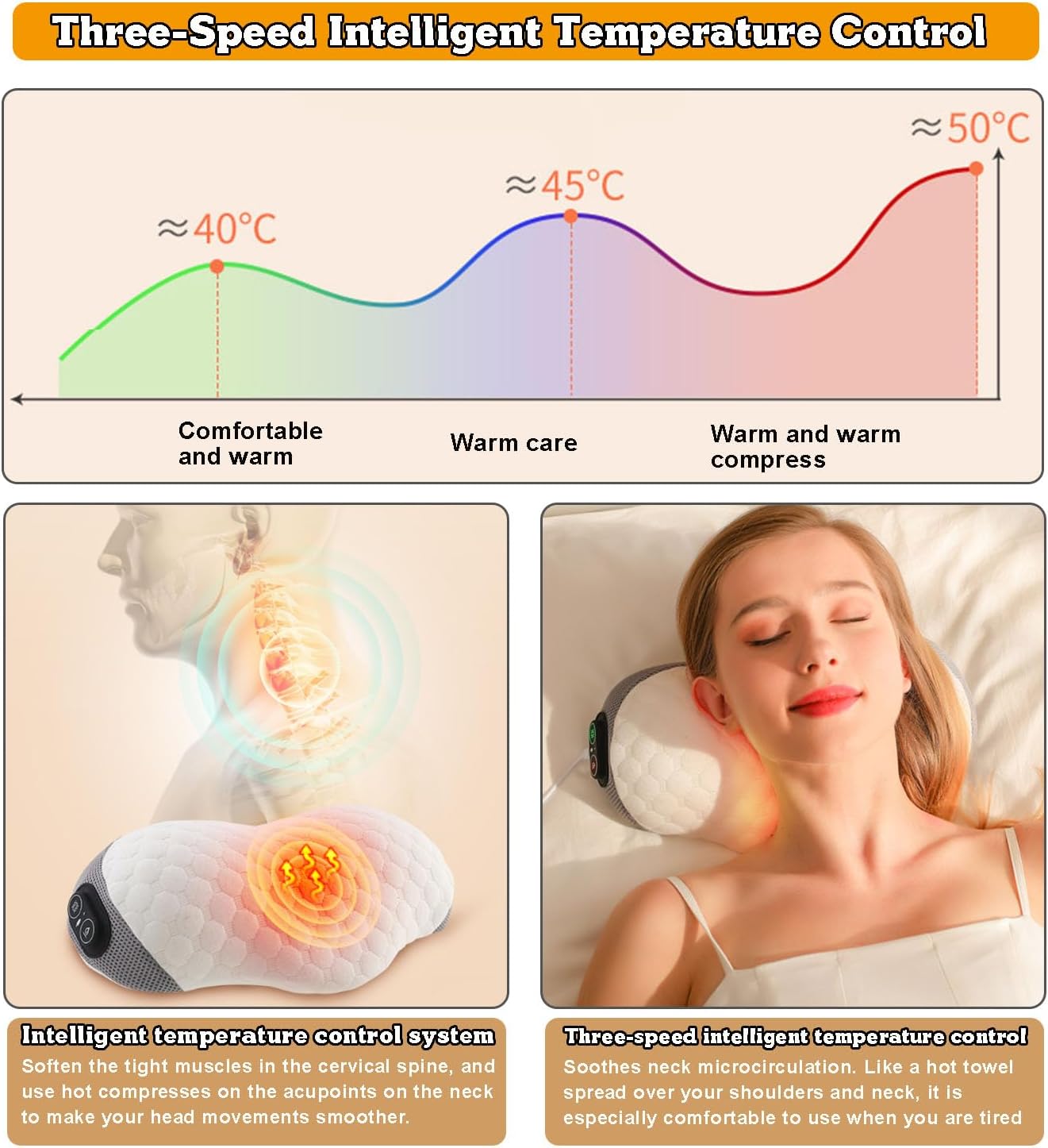 Масажна подушка pillow 5561 для шиї з підігрівом - мініатюра 7