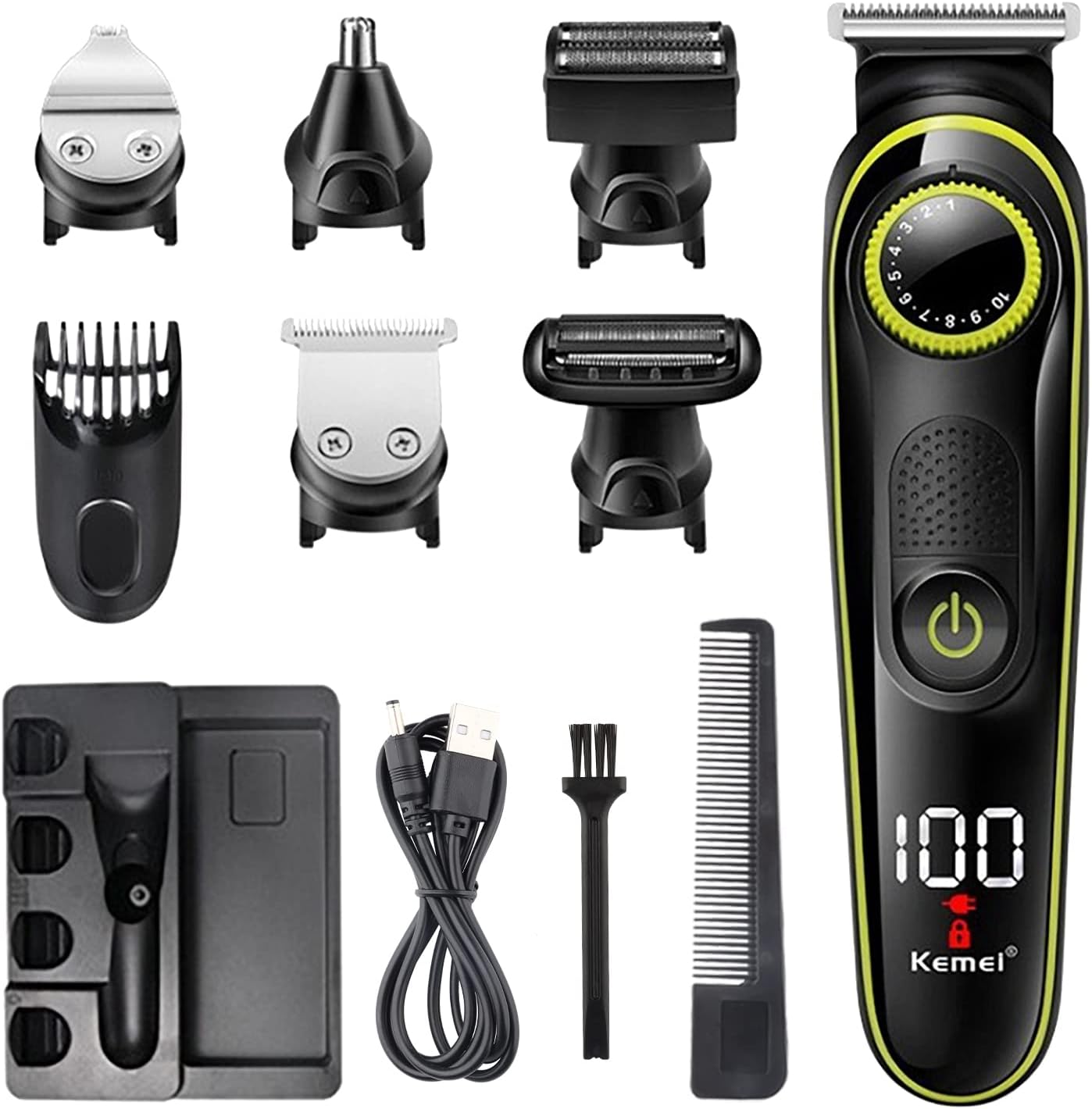 Машинка для стрижки 5в1 Kemei KM-696 для волос ∙ Універсальний тример Kemei KM-696 для волосся та бороди