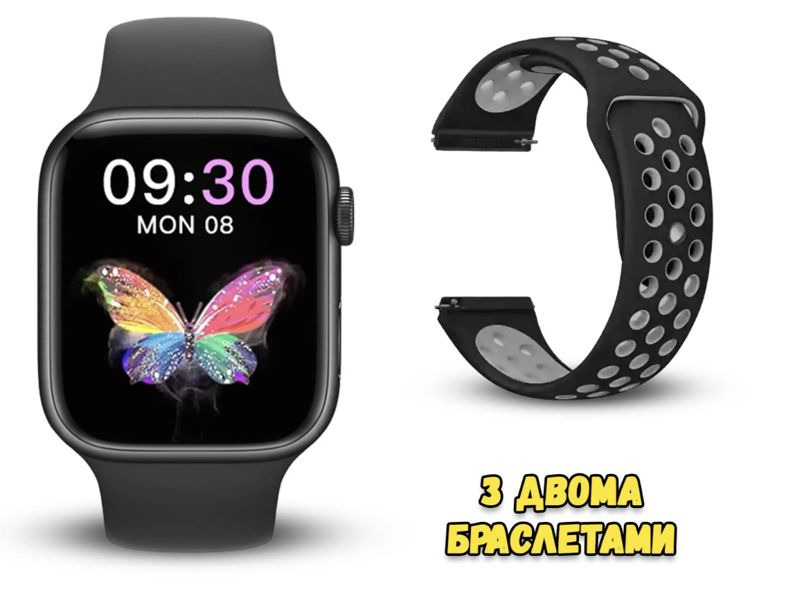 Смарт-годинник Smart Watch T55 з 2 ремінцями ∙ Розумний годинник Smart Watch T55 для сповіщень та фітнесу - мініатюра 6