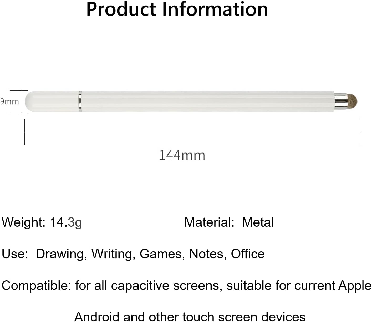 Звичайний стилус JB-01 / JB-02 – універсальне перо для сенсорних екранів ∙ Стилус для телефону JB-01 / JB-02 планшета та комп’ютера - мініатюра 3