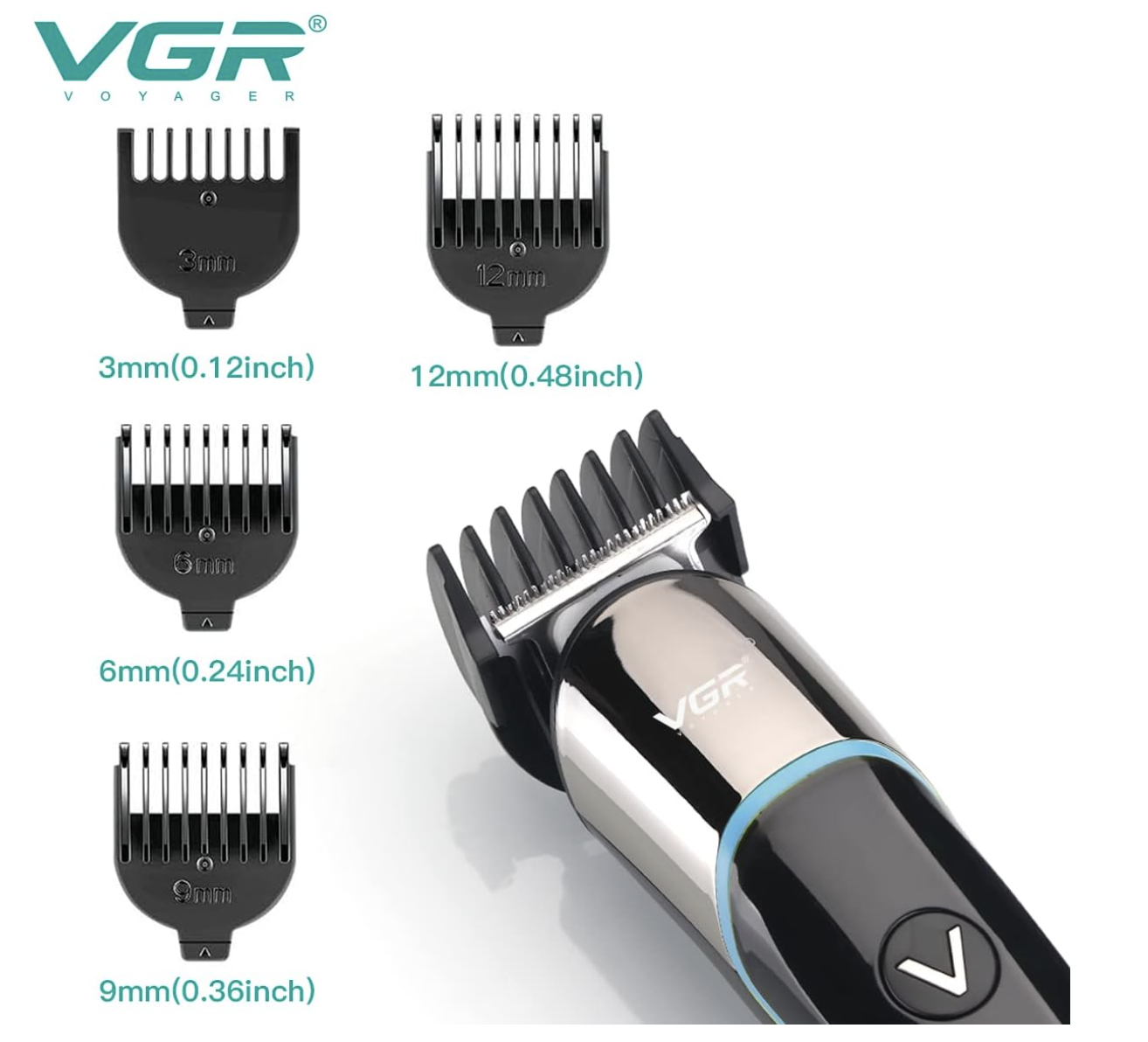 Тример VGR V-291 — універсальний аксесуар для чоловічого догляду ∙ Акумуляторний тример VGR V-291 для стрижки волосся та бороди - мініатюра 7