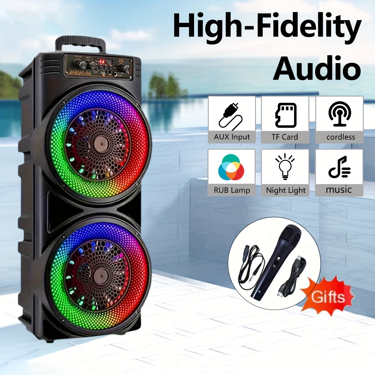 Колонка Bluetooth Wireless Speaker TTD-2807 ∙ Портативна Bluetooth-колонка TTD-2807 - мініатюра 5