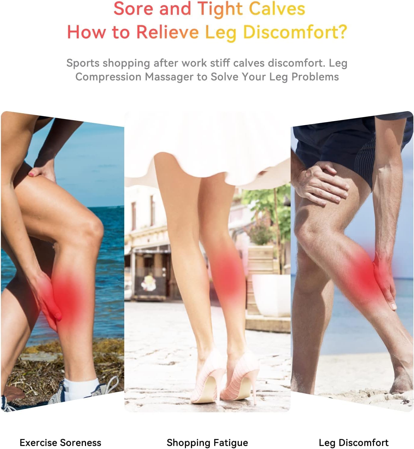 Масажер для ніг PORTABLE CALF MASSAGER MD062 ∙ Розслаблюючий масажер для ніг MD062 - мініатюра 6