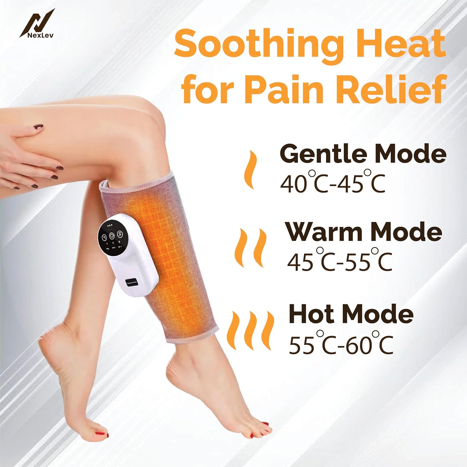 Масажер для ніг PORTABLE CALF MASSAGER MD062 ∙ Розслаблюючий масажер для ніг MD062 - мініатюра 10
