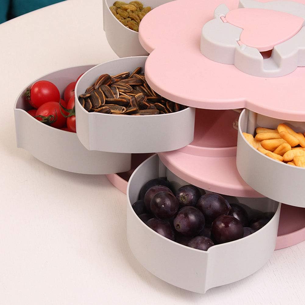 Органайзер для солодощів Flower shap 3 яруси з підставкою для телефону WO-25 ∙ Менажниця для фруктів WO-25 та закусок - мініатюра 2