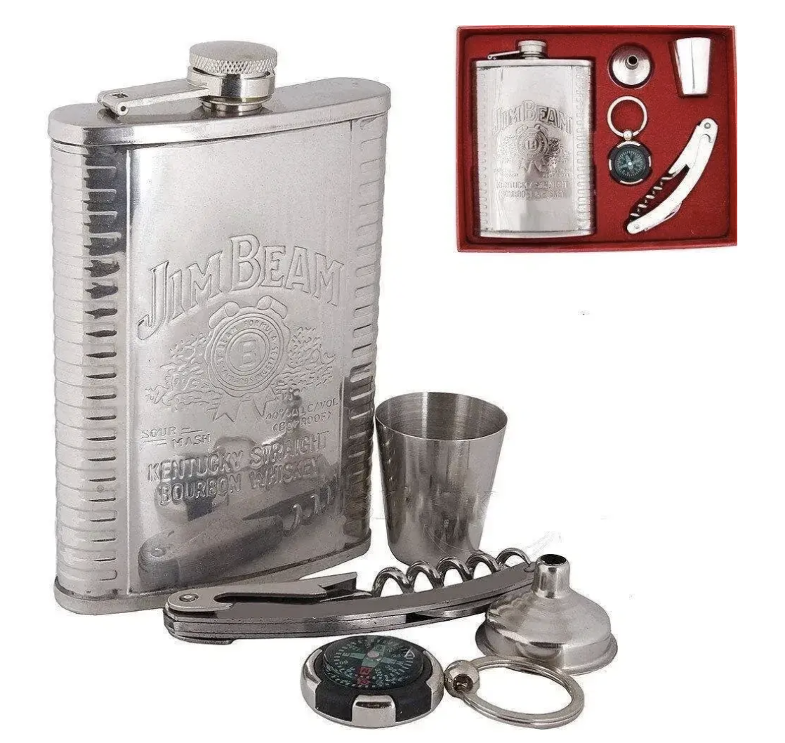 Подарунковий набір фляга + компас + мультиніж XL-5508 ∙ Чоловічий подарунковий набір wine XL-5508 для туризму та відпочинку - мініатюра 4