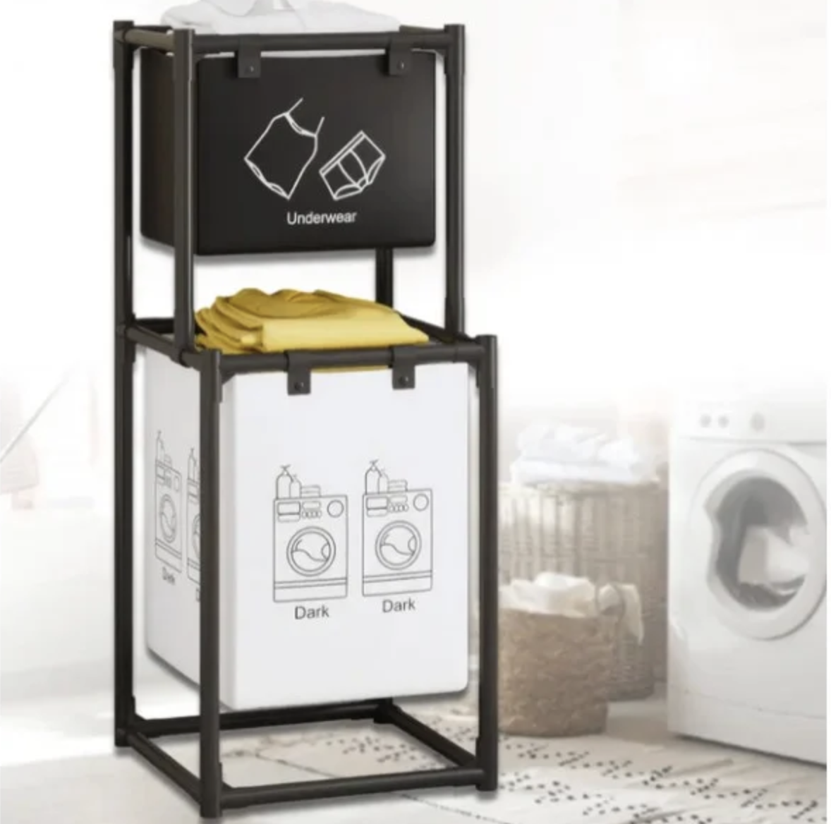 Корзина для білизни SKLM-23 ∙ Стильна та практична корзина для білизни SKLM-23 - мініатюра 6