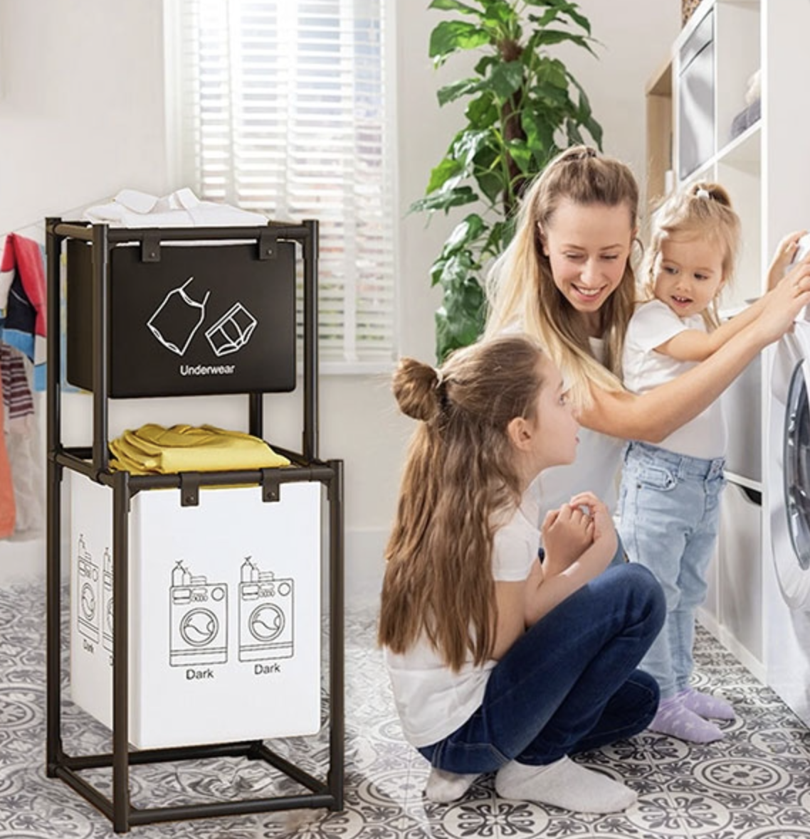 Корзина для білизни SKLM-23 ∙ Стильна та практична корзина для білизни SKLM-23 - мініатюра 9