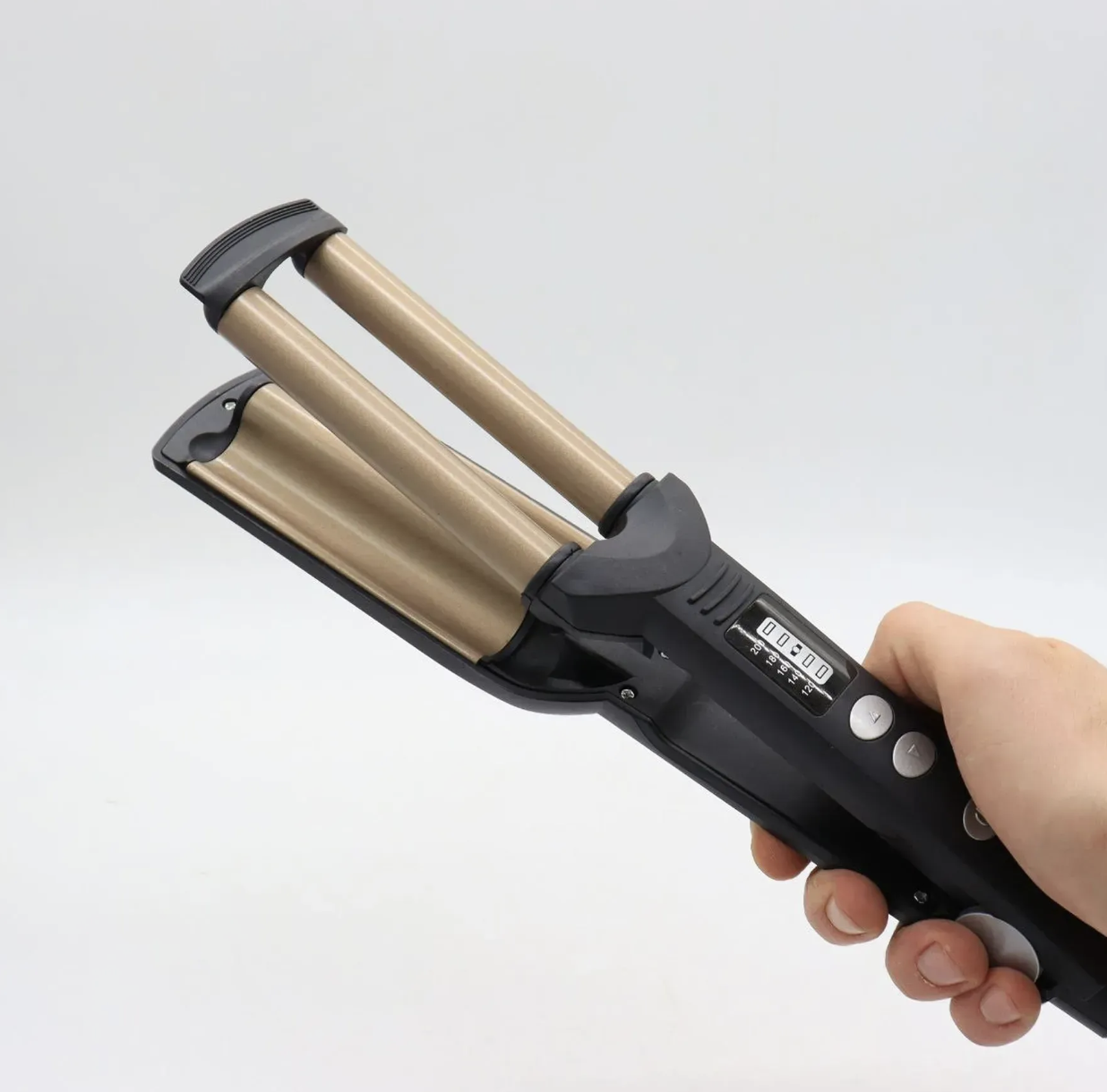 Потрійна плойка DT-2021 для створення чарівних хвиль і стильних локонів ∙ Плойка DT-2021 для великих локонів - мініатюра 2