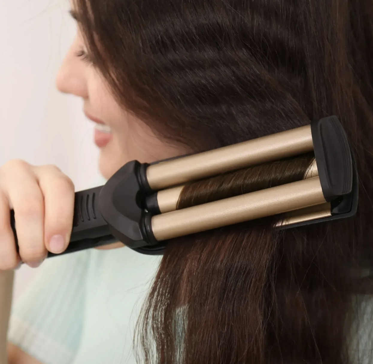 Потрійна плойка DT-2021 для створення чарівних хвиль і стильних локонів ∙ Плойка DT-2021 для великих локонів - мініатюра 5