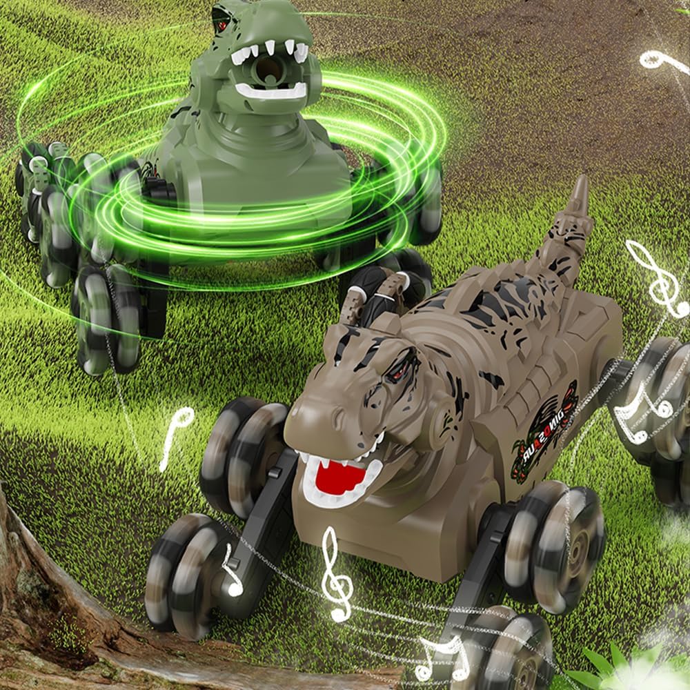 Динозавр RC трюковий автомобіль 8-колісний робот ∙ Машинка на радіокеруванні Динозавр RC - мініатюра 5