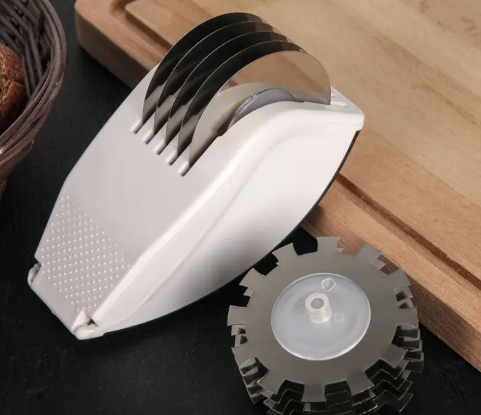 Кухонний ніж-подрібнювач Rolling Mincer W-53 з насадками і пресом для часнику - мініатюра 6