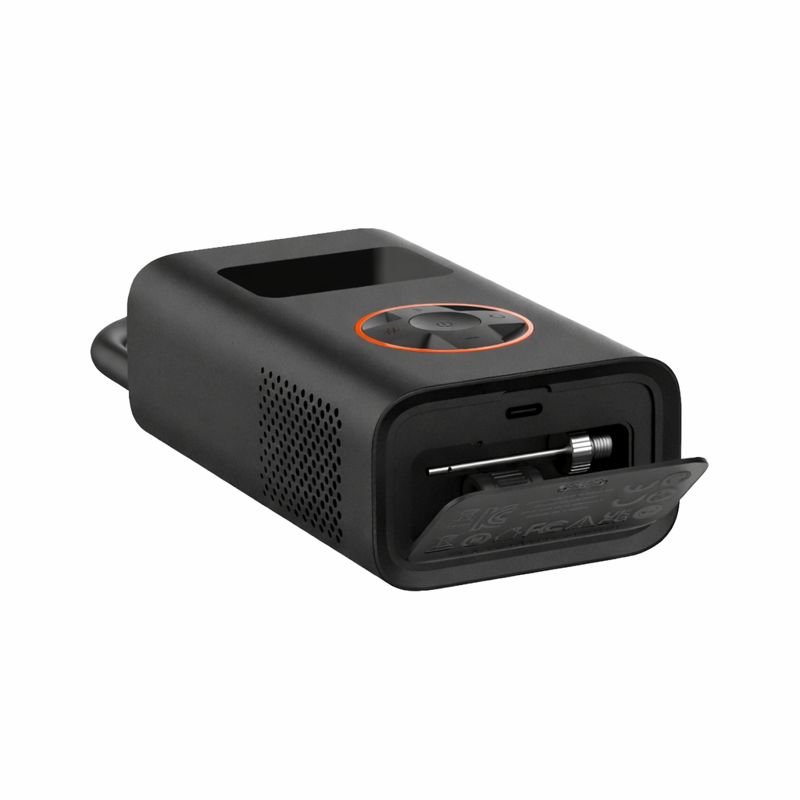 Бездротовий компресор ATJ-005 з автовідключенням, дисплеєм, LED-ліхтарем і Power Bank - мініатюра 4