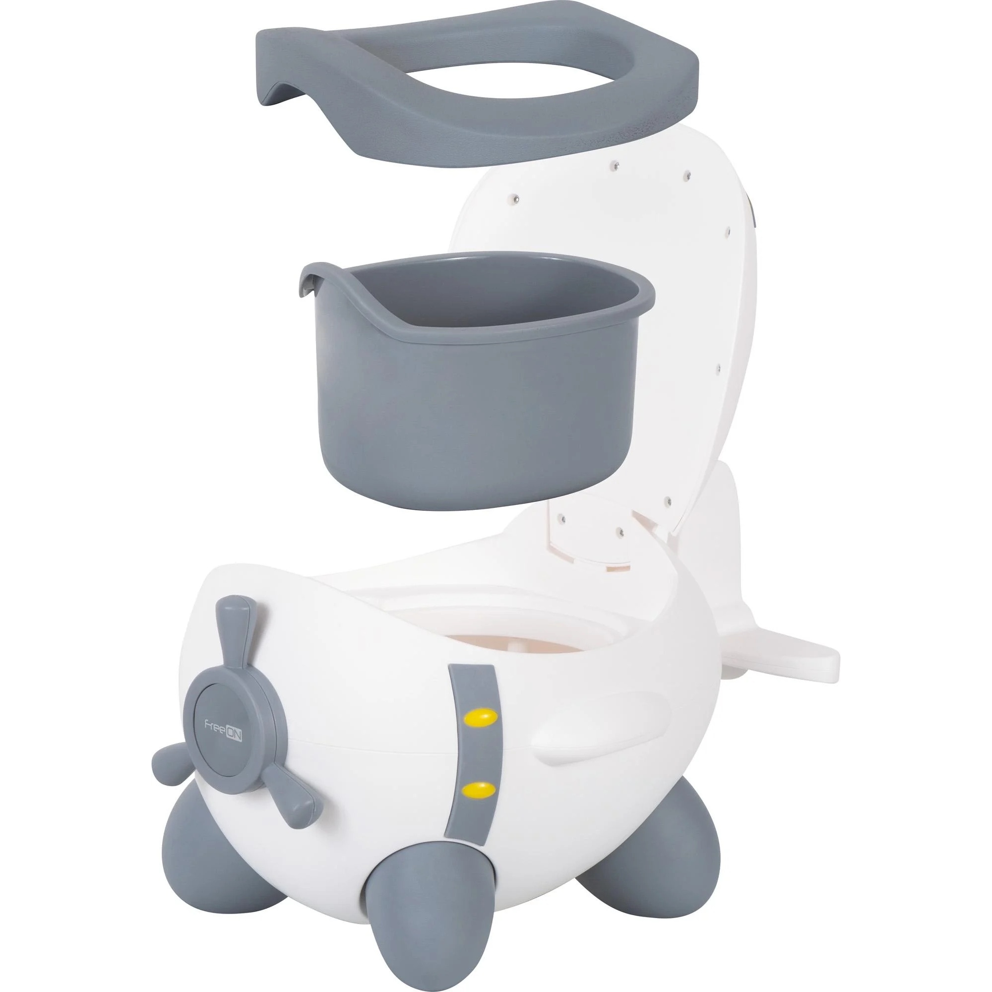 Дитячий горщик-вертоліт з кришкою, м'яким сидінням і знімним контейнером - мініатюра 6