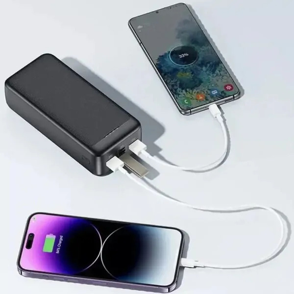 Повербанк Awei J111B 50000 мАг 22.5W з 3 виходами і швидкою зарядкою - мініатюра 5