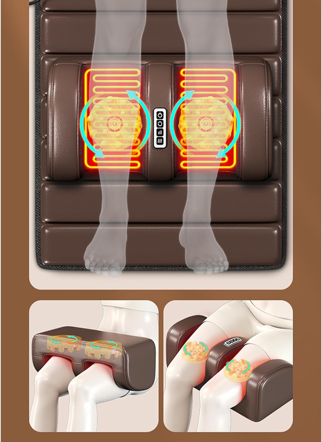 Масажний мат RETTER ReNova ZH-09YX5 з підігрівом, 9 режимами і масажем від шиї до стоп - мініатюра 5