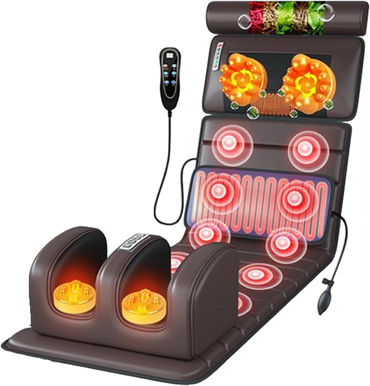 Масажний мат RETTER ReNova ZH-09YX5 з підігрівом, 9 режимами і масажем від шиї до стоп - мініатюра 7