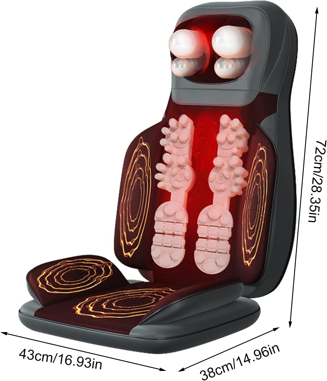 Масажна накидка Benbo AM-607E з підігрівом, 20 рівнями інтенсивності і 6 програмами - мініатюра 5