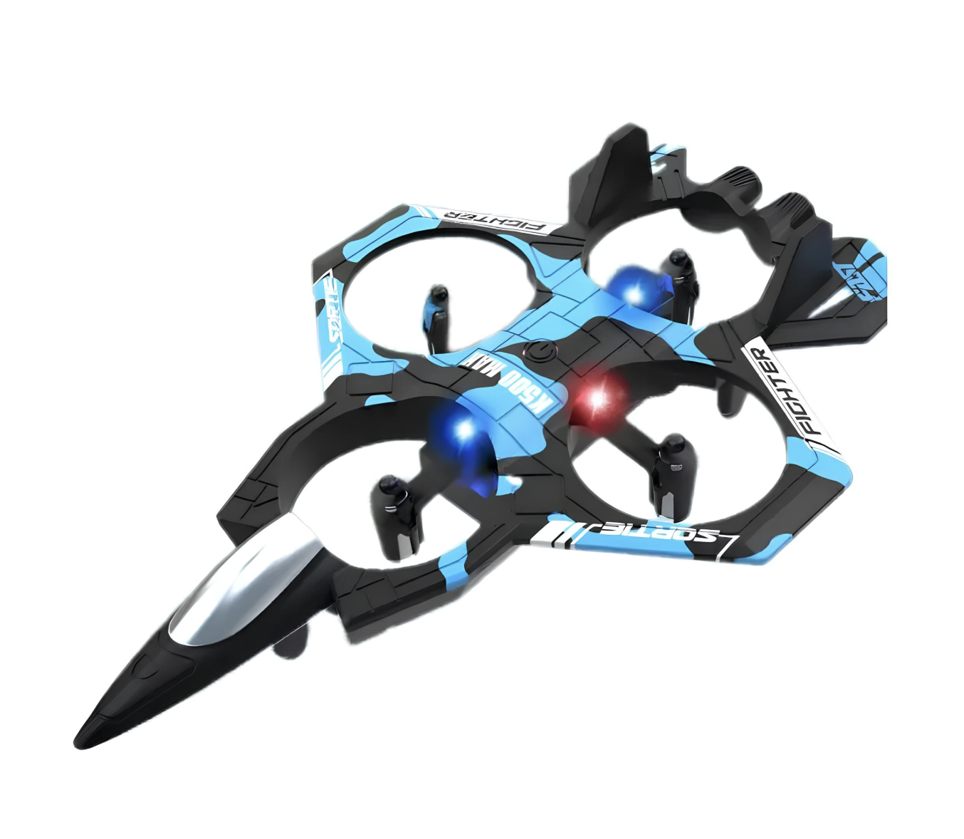 Радіокерований дрон-літаючий винищувач K500 MAX M33 з ефектами польотів ∙ Квадрокоптер K500 MAX RC з трюками та утриманням висоти