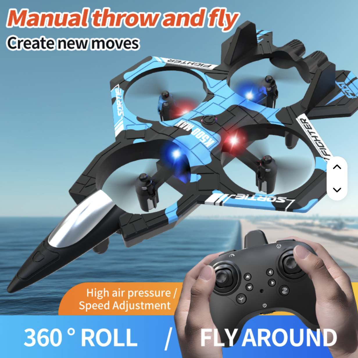 Квадрокоптер K500 MAX M33 з утриманням висоти, трюками 360° і дальністю до 70 м - мініатюра 5