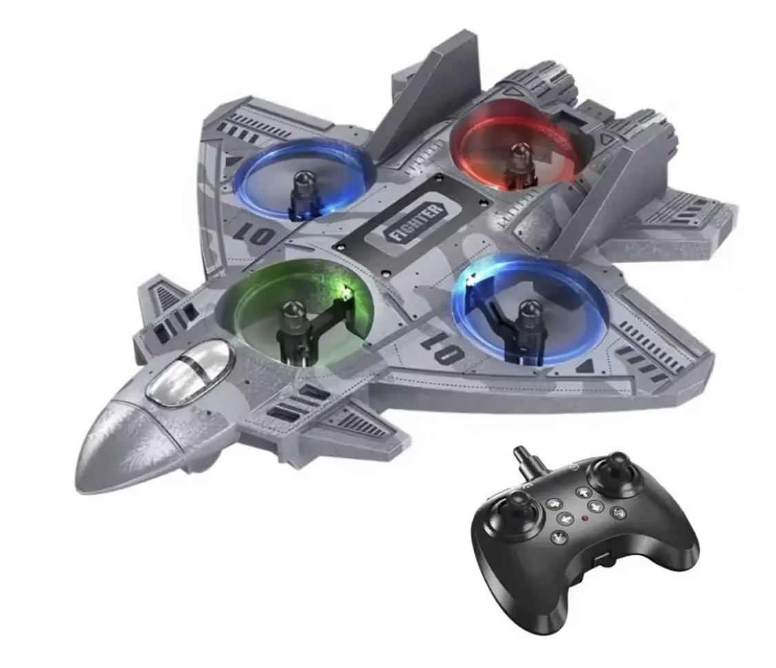 RC винищувач CZ35 з LED-підсвіткою, стабілізацією і трюками 360° - мініатюра 2