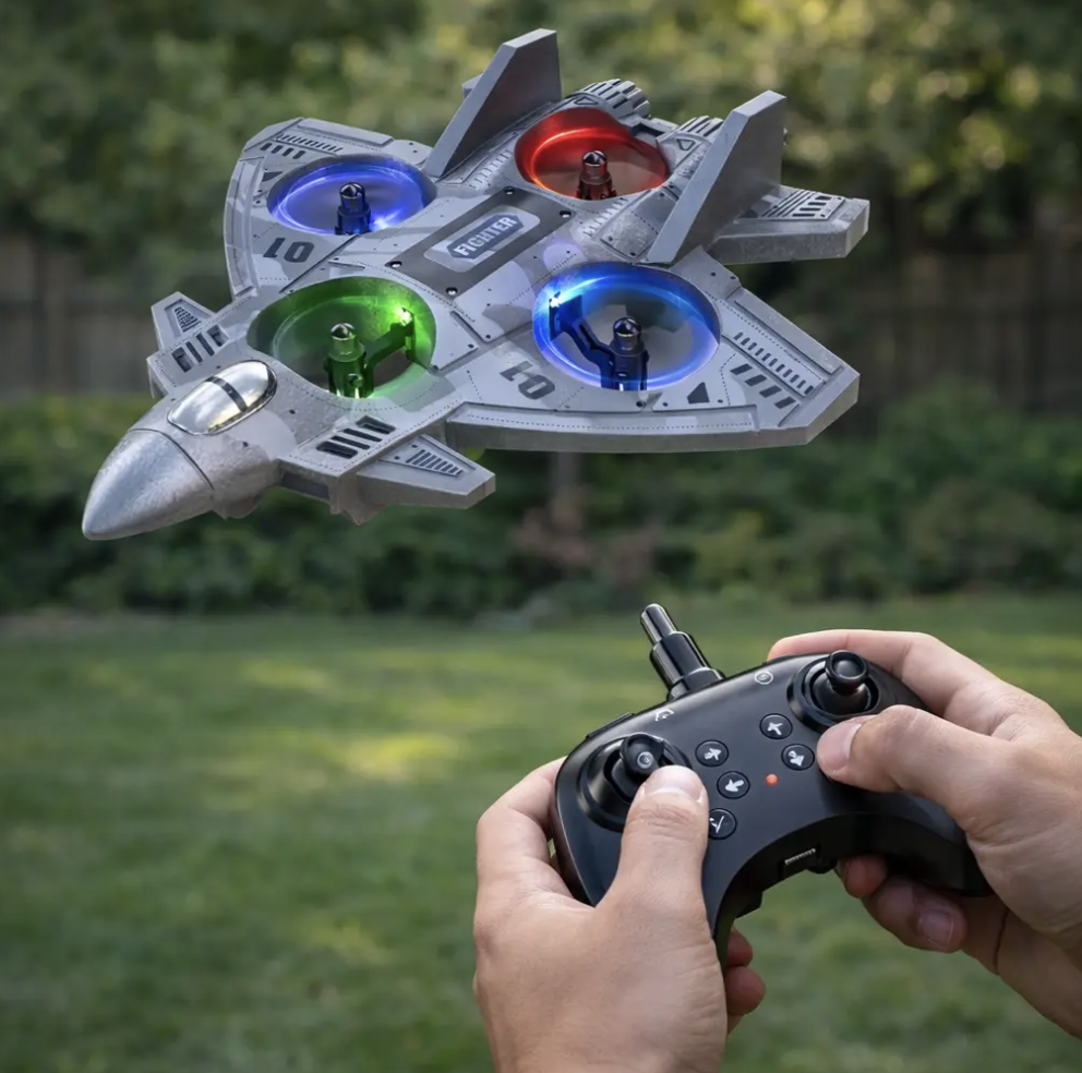 RC винищувач CZ35 з LED-підсвіткою, стабілізацією і трюками 360° - мініатюра 6