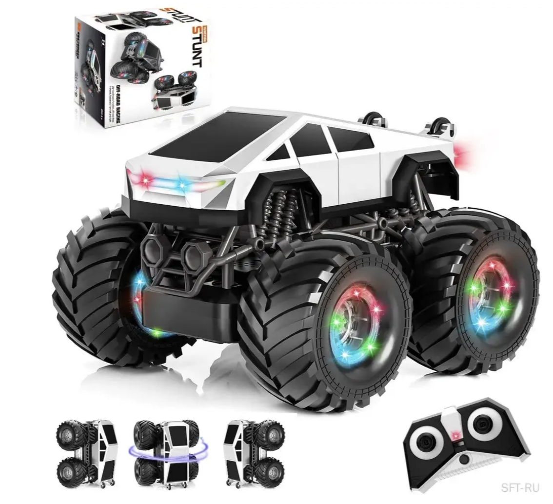 RC джип Stunt Car Cybertruck LH-C096 з трюками 360°, їздою на задніх колесах і 2.4 GHz - мініатюра 4