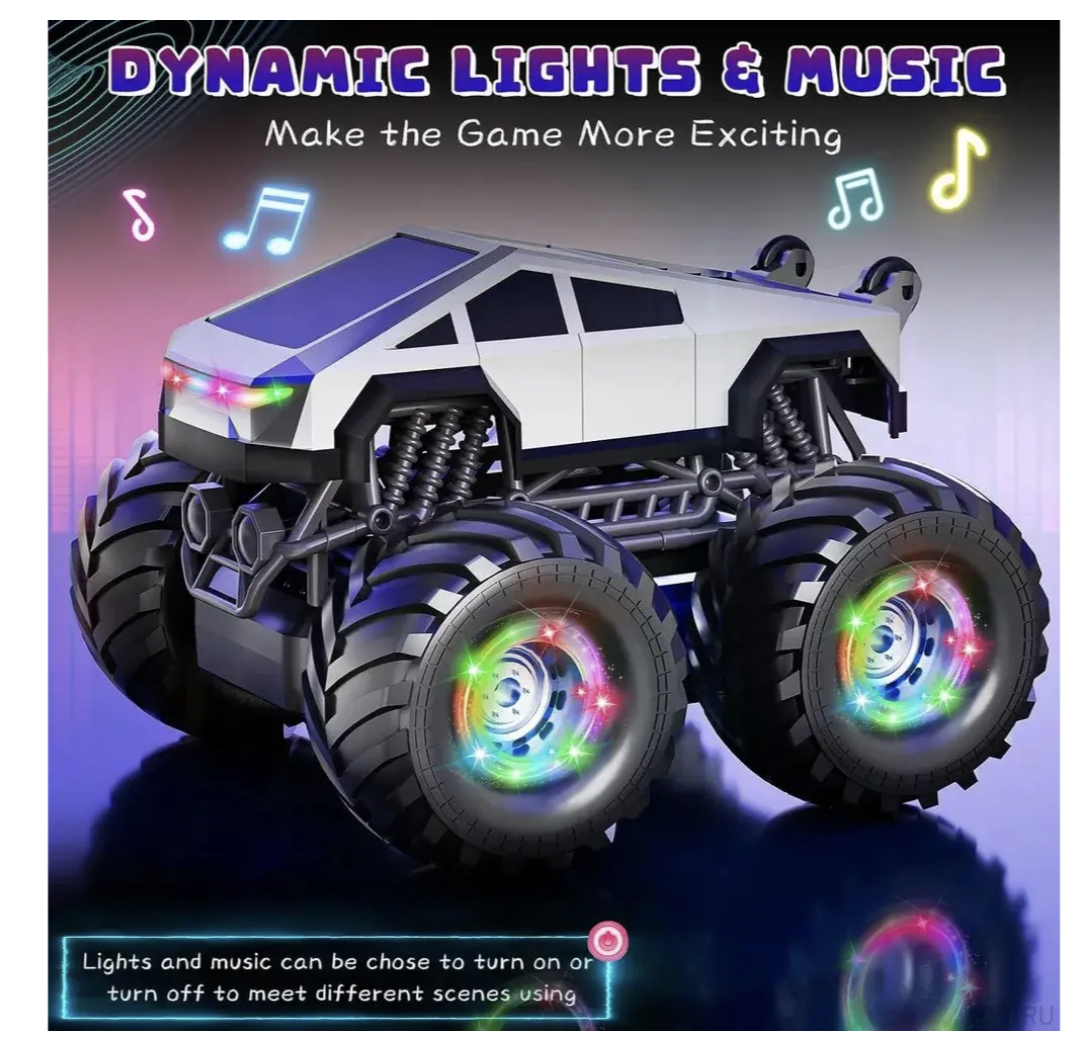 RC джип Stunt Car Cybertruck LH-C096 з трюками 360°, їздою на задніх колесах і 2.4 GHz - мініатюра 6