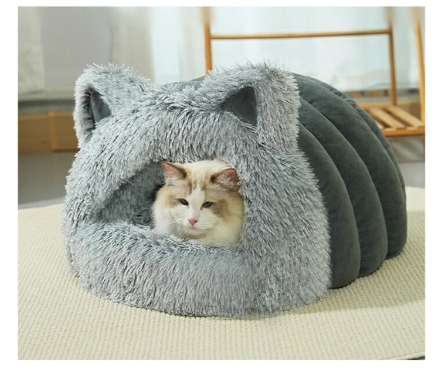 Будиночок для котів і маленьких собак MA817 50 x 42 x 30 см сірий - мініатюра 3