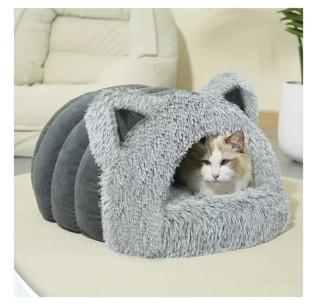 Будиночок для котів і маленьких собак MA817 50 x 42 x 30 см сірий - мініатюра 4