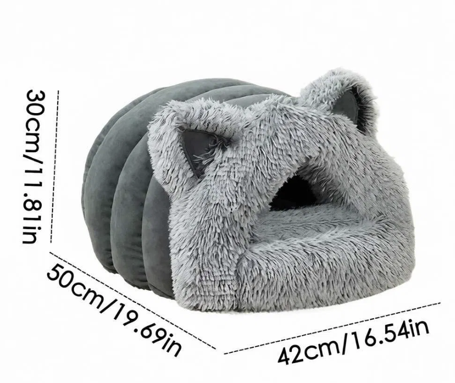 Будиночок для котів і маленьких собак MA817 50 x 42 x 30 см сірий - мініатюра 6