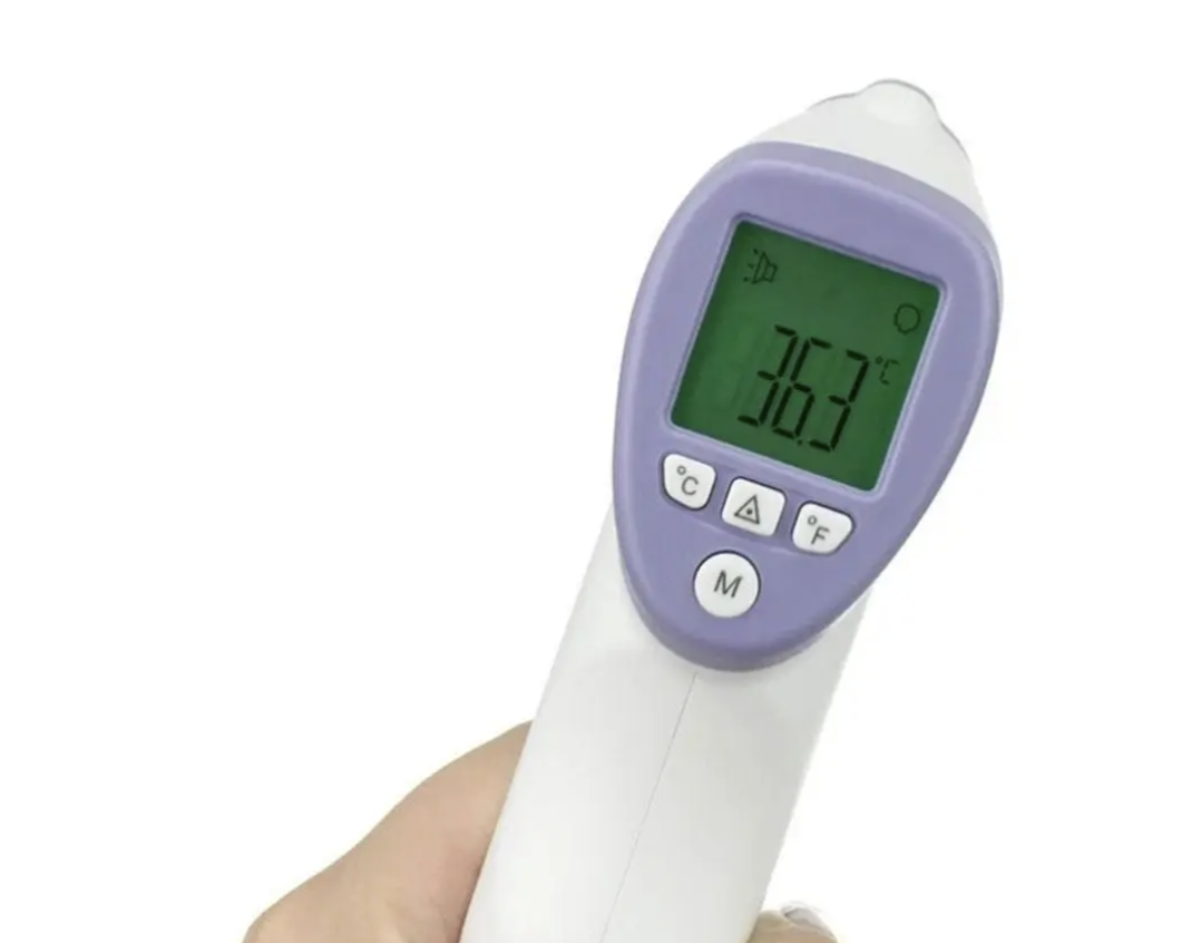 Безконтактний термометр DT-8826 з пам'яттю на 64 вимірювання і точністю ±0,2 °C - мініатюра 3