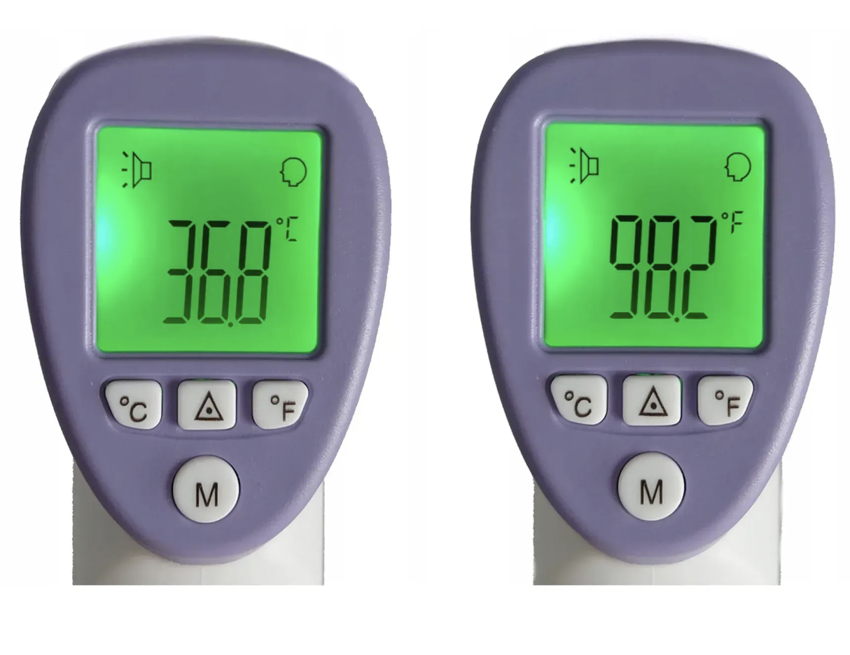 Безконтактний термометр DT-8826 з пам'яттю на 64 вимірювання і точністю ±0,2 °C - мініатюра 9